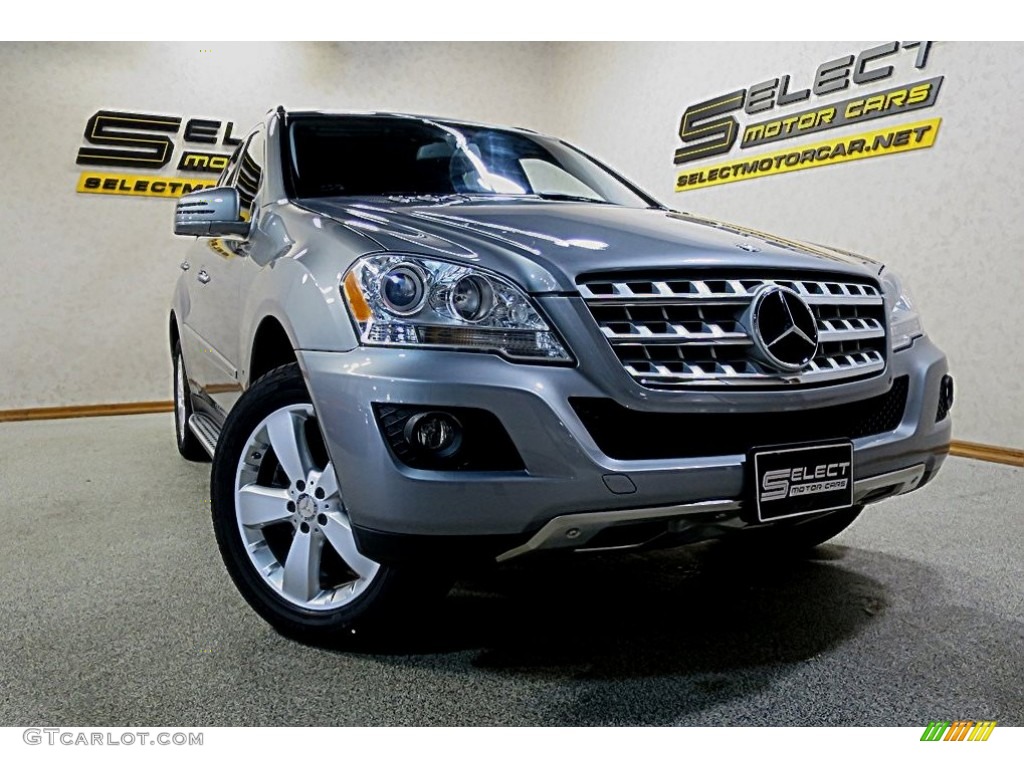 2011 ML 350 4Matic - Palladium Silver Metallic / Black photo #6