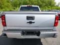 2017 Silver Ice Metallic Chevrolet Silverado 1500 Custom Double Cab 4x4  photo #4