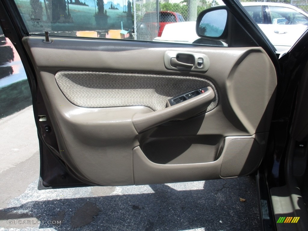 2000 Civic LX Sedan - Vintage Plum / Beige photo #8