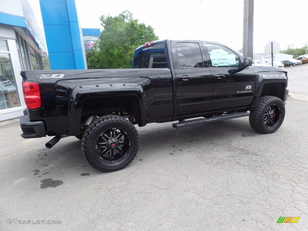 2017 Silverado 1500 LT Double Cab 4x4 - Black / Jet Black photo #14