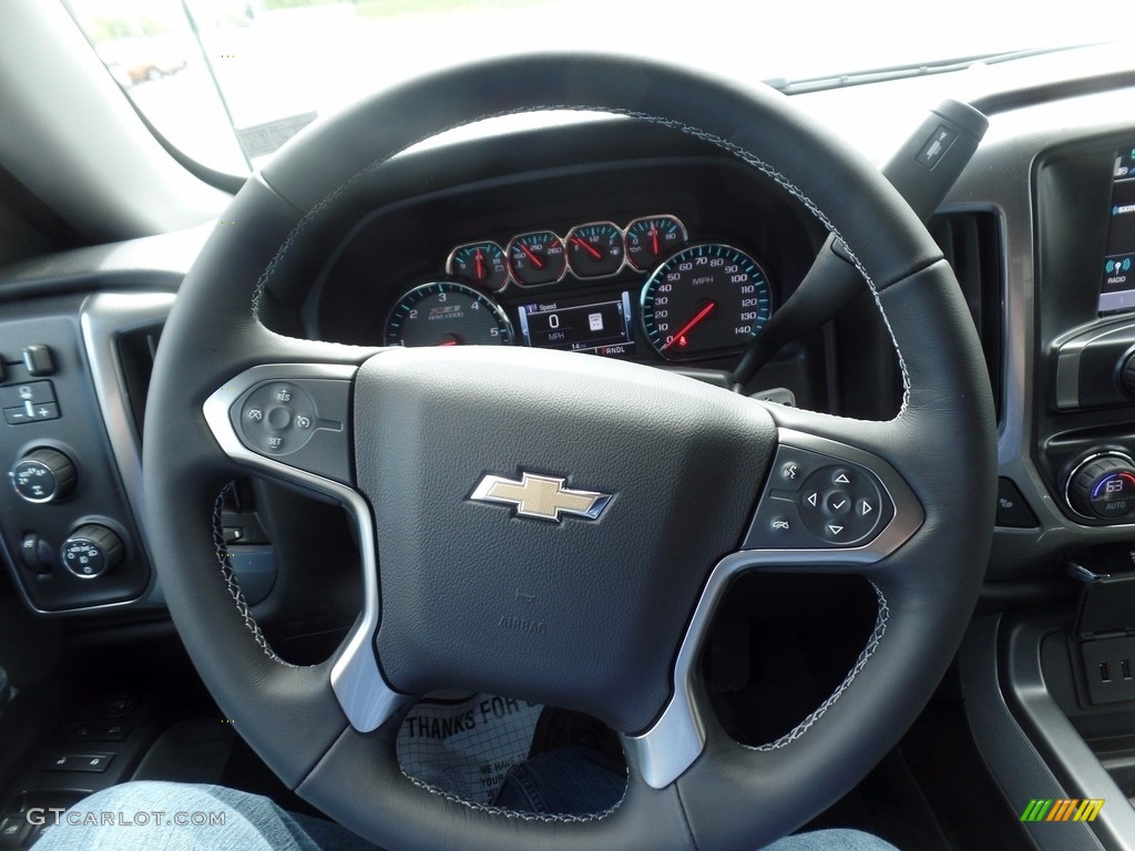 2017 Silverado 1500 LT Double Cab 4x4 - Black / Jet Black photo #49