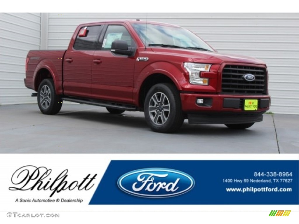 2017 F150 XLT SuperCrew - Ruby Red / Black photo #1