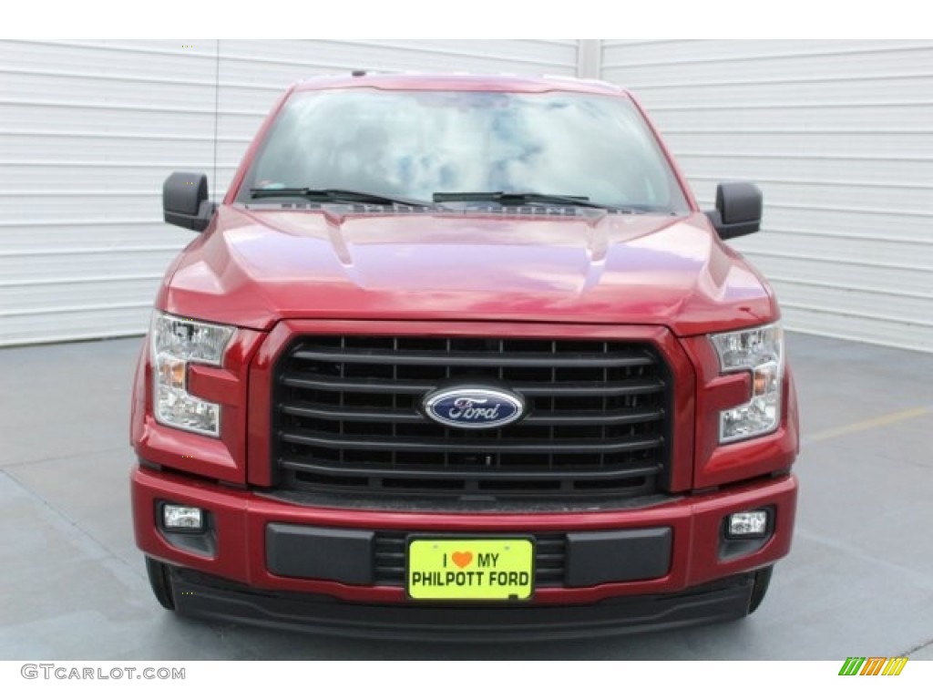 2017 F150 XLT SuperCrew - Ruby Red / Black photo #2