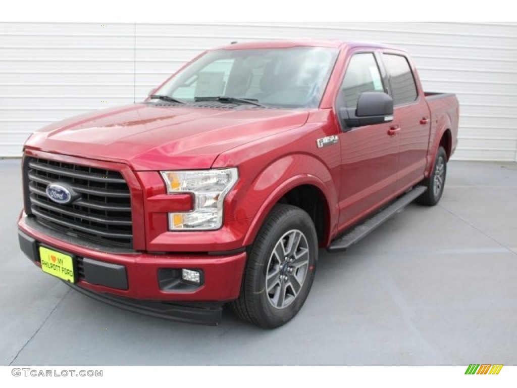 2017 F150 XLT SuperCrew - Ruby Red / Black photo #3