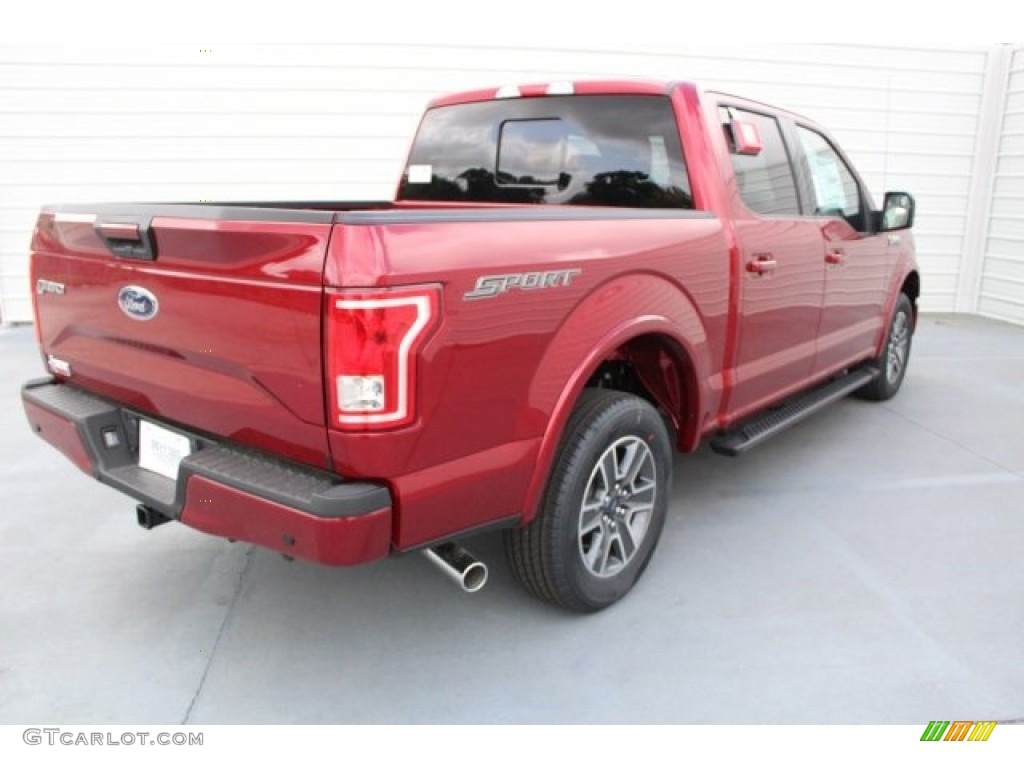 2017 F150 XLT SuperCrew - Ruby Red / Black photo #7