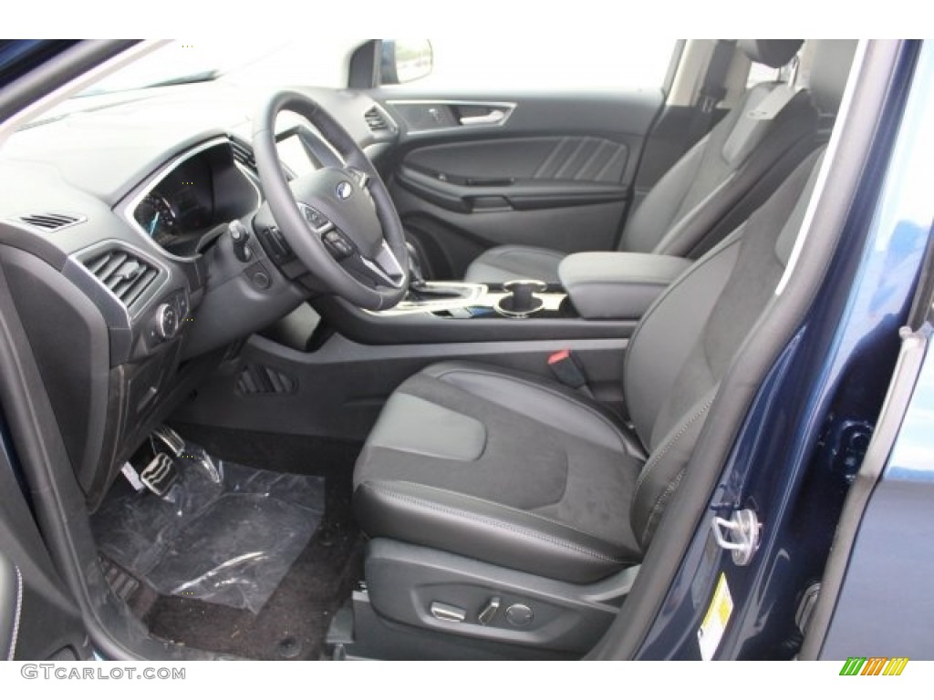 Ebony Interior 2017 Ford Edge Sport AWD Photo #120606506