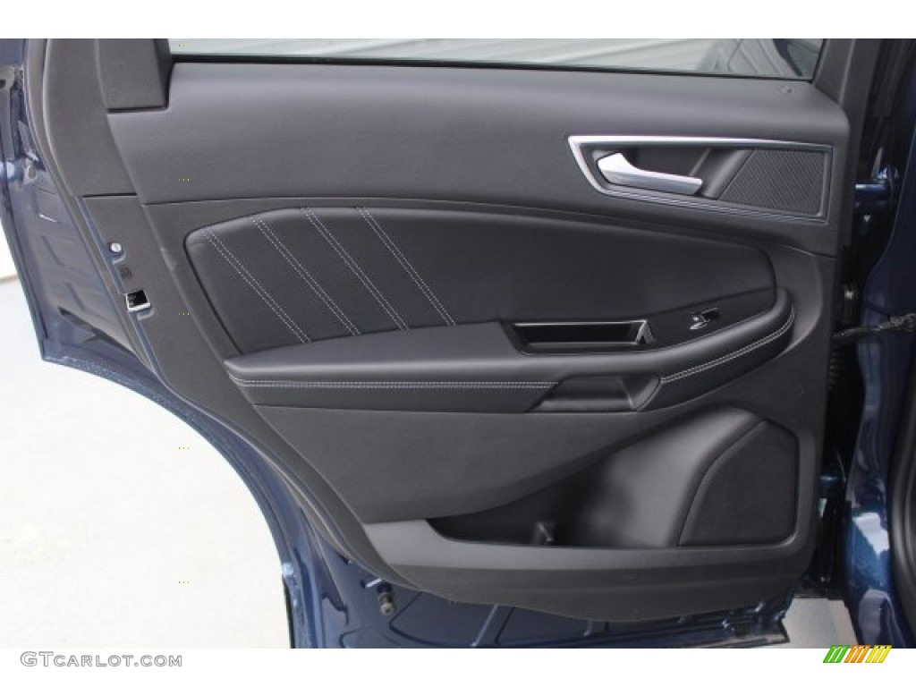 2017 Ford Edge Sport AWD Ebony Door Panel Photo #120606713