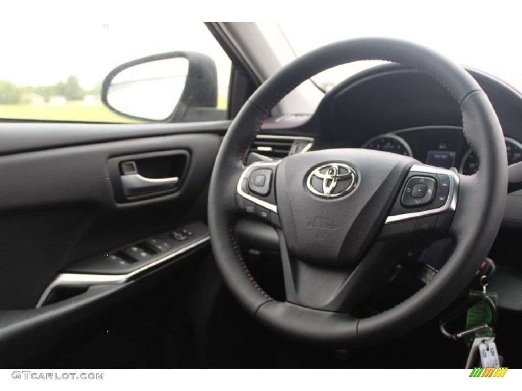 2017 Camry SE - Cosmic Gray Mica / Black photo #19