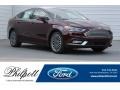 2017 Burgundy Velvet Ford Fusion SE AWD  photo #1