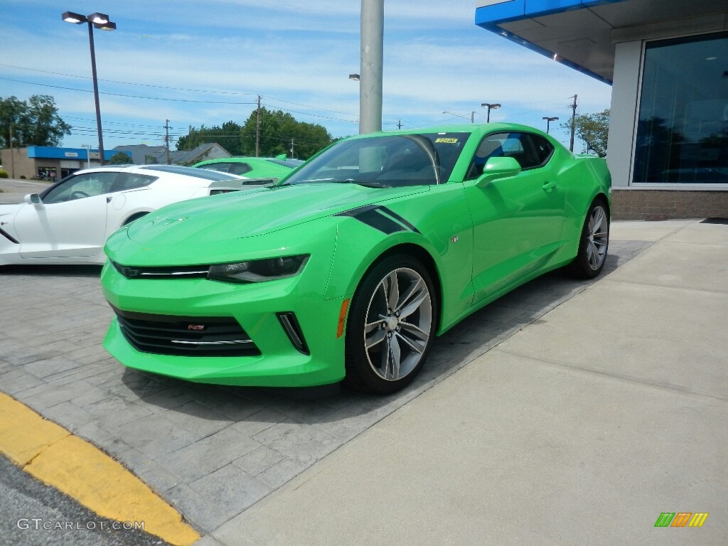 2017 Camaro LT Coupe - Krypton Green / Jet Black photo #1