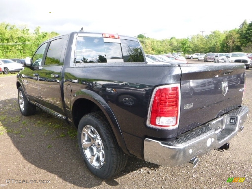 2017 1500 Laramie Crew Cab 4x4 - Maximum Steel Metallic / Black photo #2