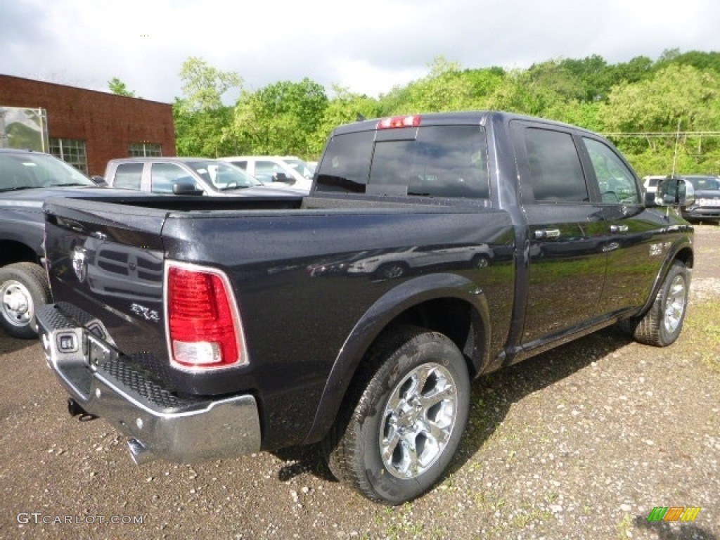 2017 1500 Laramie Crew Cab 4x4 - Maximum Steel Metallic / Black photo #4