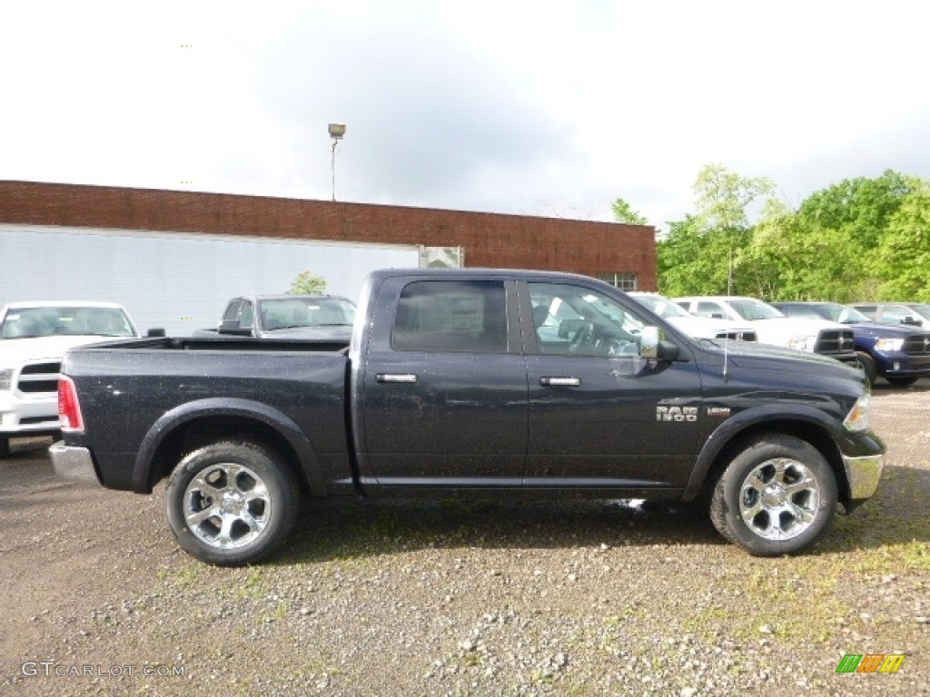 2017 1500 Laramie Crew Cab 4x4 - Maximum Steel Metallic / Black photo #5