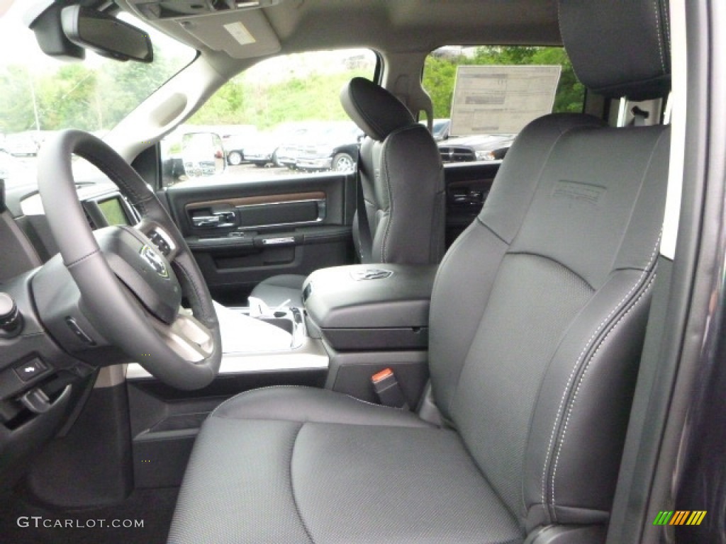 2017 1500 Laramie Crew Cab 4x4 - Maximum Steel Metallic / Black photo #13
