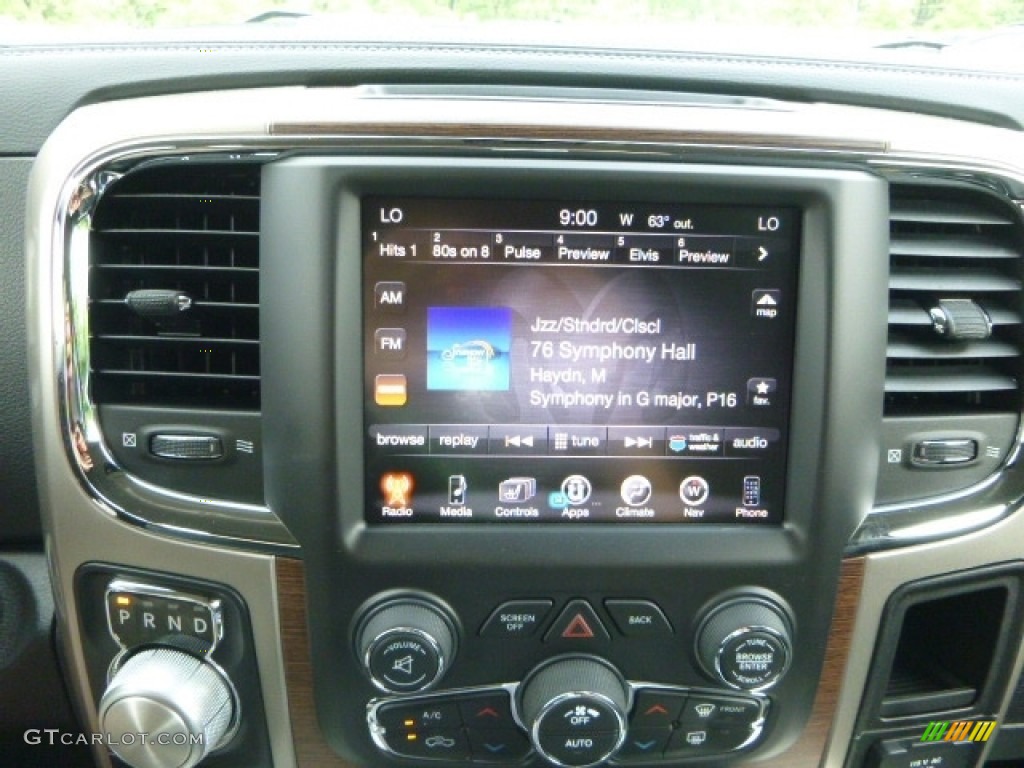 2017 1500 Laramie Crew Cab 4x4 - Maximum Steel Metallic / Black photo #16