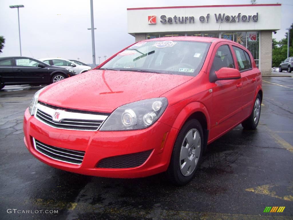2008 Astra XE Sedan - Salsa Red / Charcoal photo #1