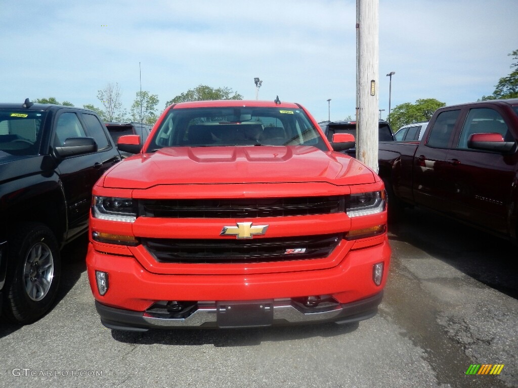 2017 Silverado 1500 LT Double Cab 4x4 - Red Hot / Jet Black photo #2