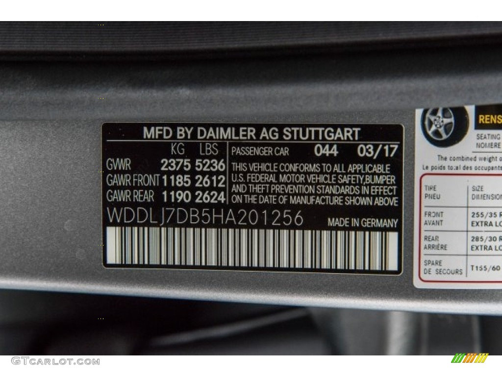 2017 CLS Color Code 044 for designo Magno Alanite Grey (Matte) Photo #120611256