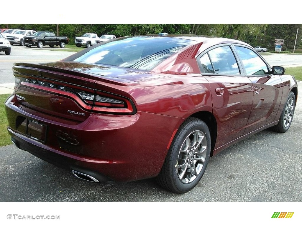 2017 Charger SXT AWD - Octane Red / Black photo #2