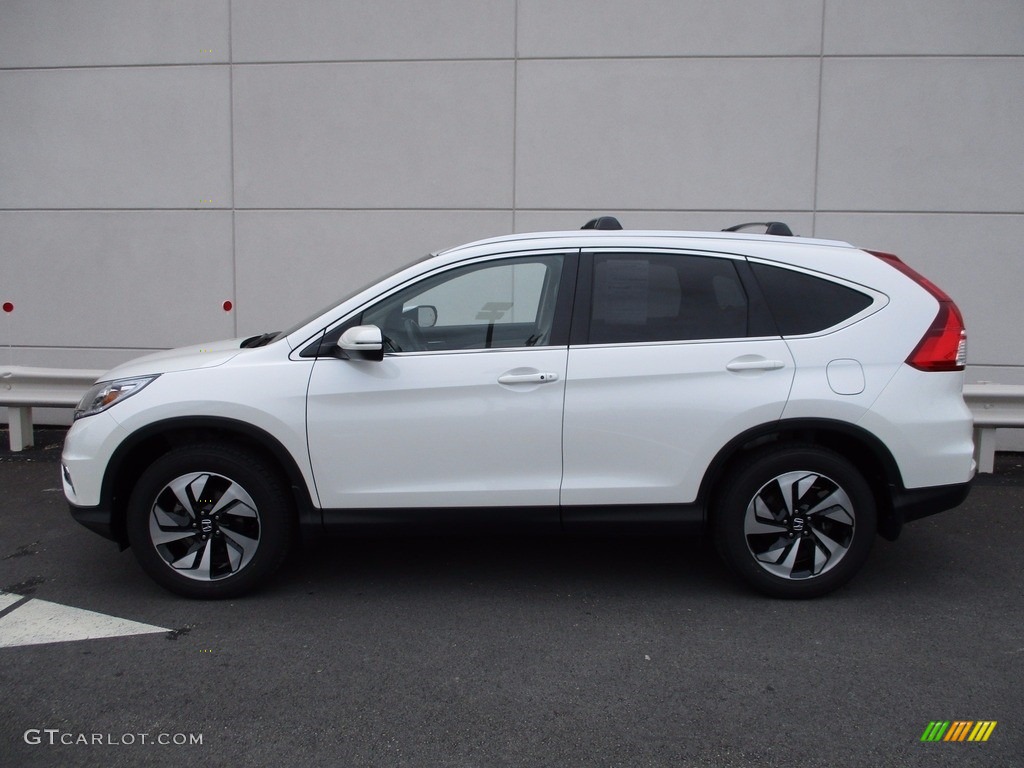 2016 CR-V Touring AWD - White Diamond Pearl / Beige photo #2