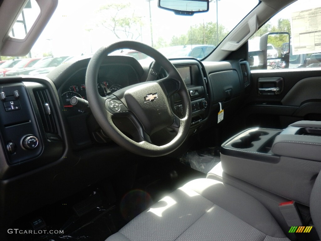 2017 Silverado 2500HD Work Truck Regular Cab 4x4 - Graphite Metallic / Dark Ash/Jet Black photo #7