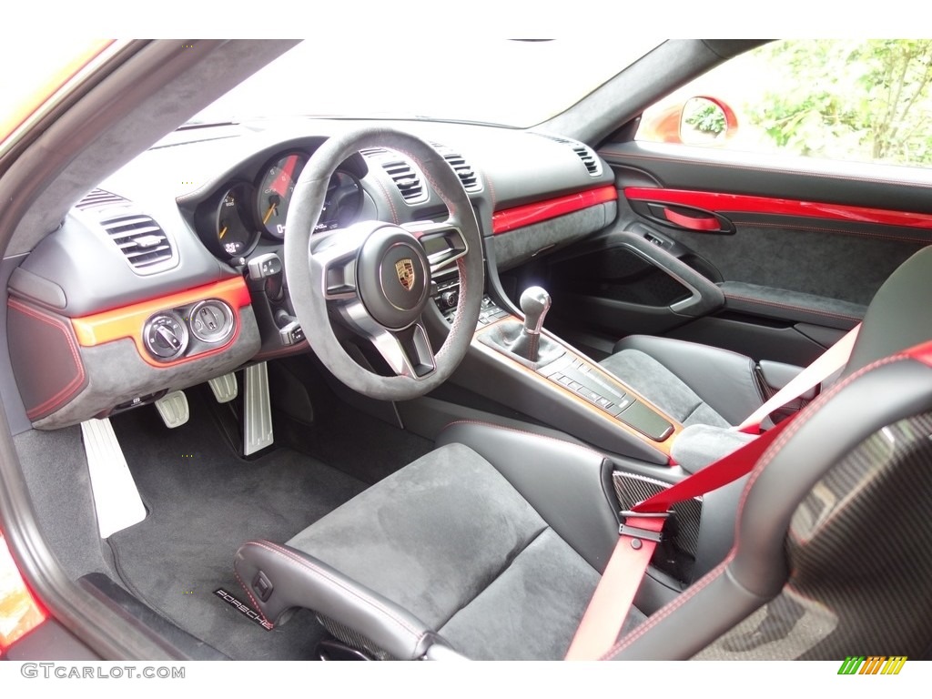 Black Interior 2016 Porsche Cayman GT4 Photo #120612771