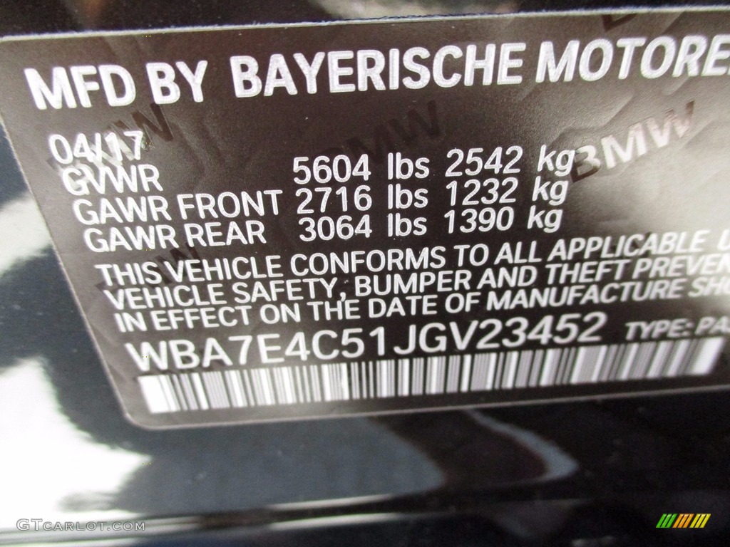 2018 7 Series 740i xDrive Sedan - Black Sapphire Metallic / Black photo #19