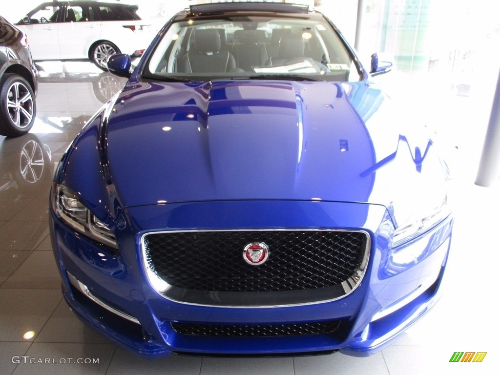 Caesium Blue Metallic 2017 Jaguar XJ R-Sport AWD Exterior Photo #120614634