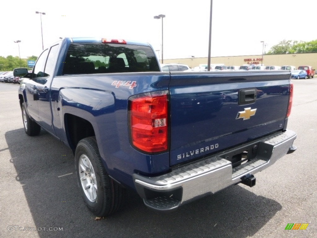 2017 Silverado 1500 LT Double Cab 4x4 - Deep Ocean Blue Metallic / Jet Black photo #3