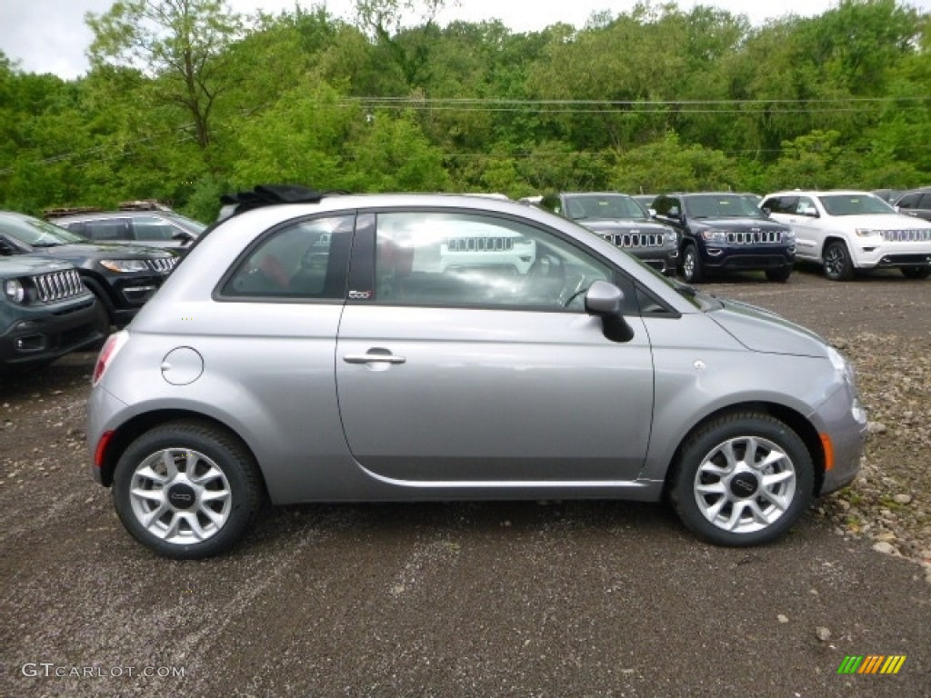 Billet Argento (Silver) 2017 Fiat 500c Pop Exterior Photo #120616152
