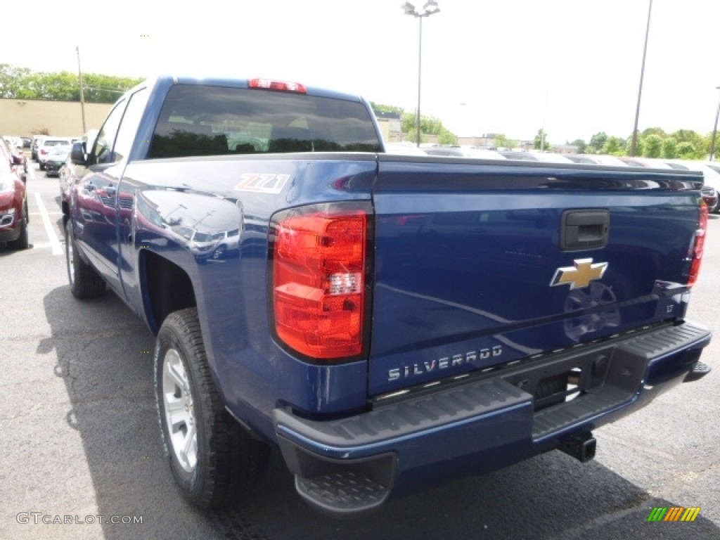 2017 Silverado 1500 LT Double Cab 4x4 - Deep Ocean Blue Metallic / Jet Black photo #3