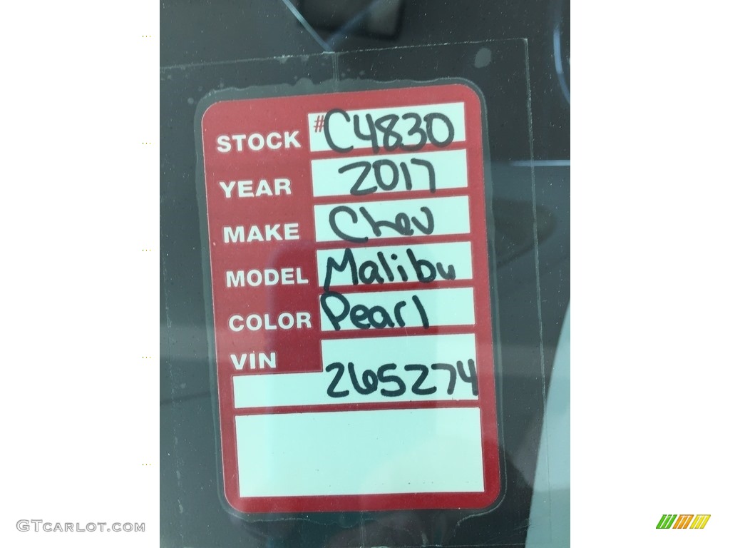 2017 Malibu LT - Iridescent Pearl Tricoat / Jet Black photo #23