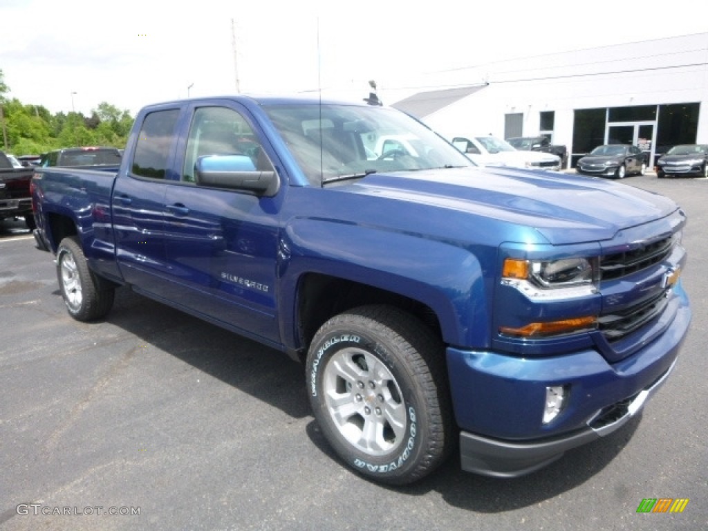 2017 Silverado 1500 LT Double Cab 4x4 - Deep Ocean Blue Metallic / Jet Black photo #7