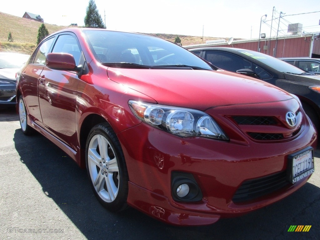 2013 Corolla S - Hot Lava / Dark Charcoal photo #1