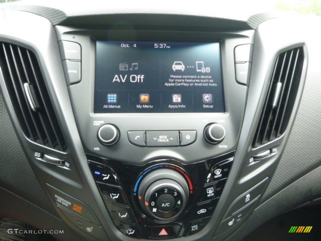 2017 Veloster Turbo - Pacific Blue / Black photo #13
