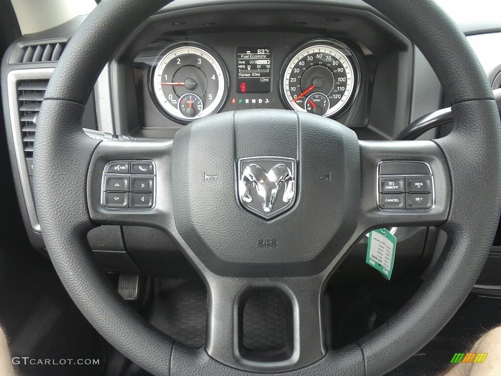 2017 Ram 4500 Tradesman Regular Cab Chassis Black/Diesel Gray Steering Wheel Photo #120618114