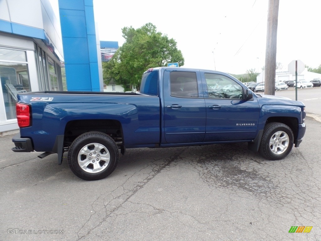 2017 Silverado 1500 LT Double Cab 4x4 - Deep Ocean Blue Metallic / Dark Ash/Jet Black photo #8