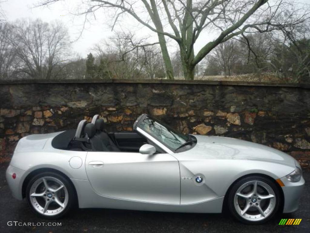 2007 Z4 3.0si Roadster - Titanium Silver Metallic / Black photo #21