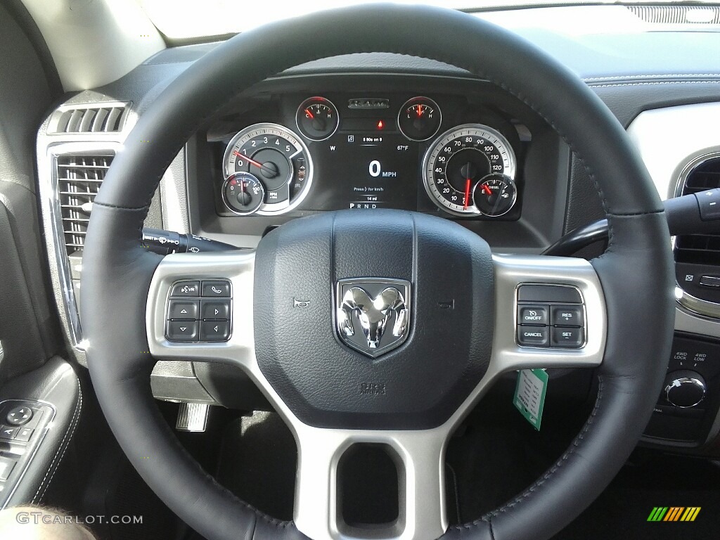 2017 Ram 2500 Laramie Crew Cab 4x4 Black Steering Wheel Photo #120618786