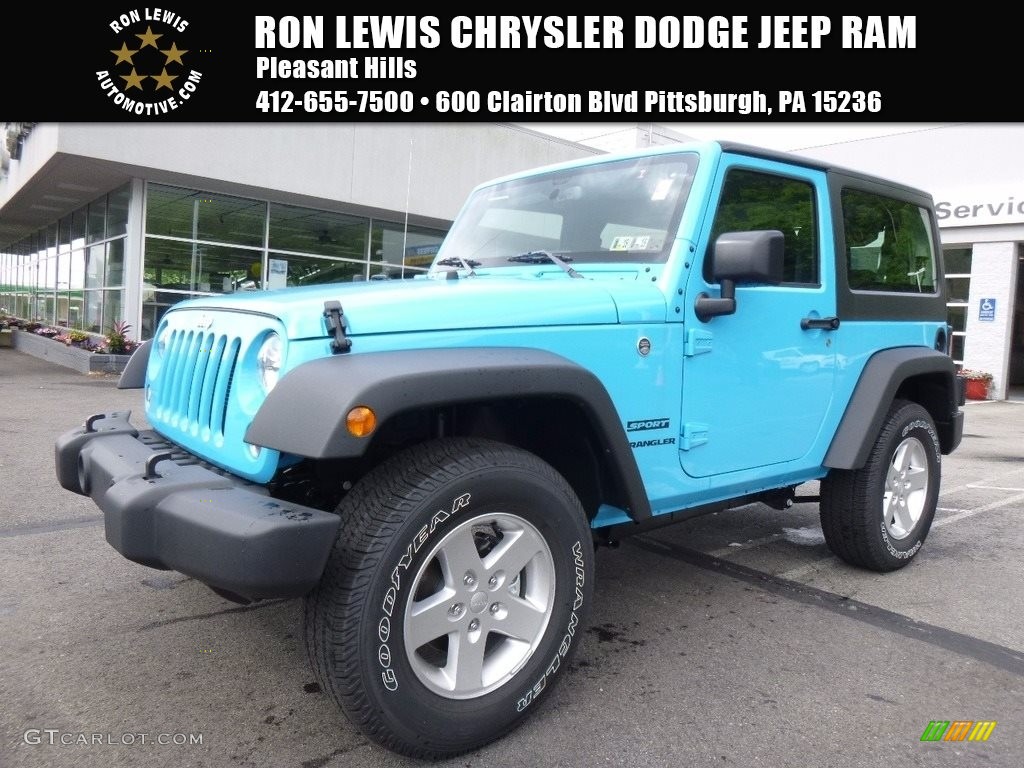 2017 Wrangler Sport 4x4 - Chief Blue / Black photo #1