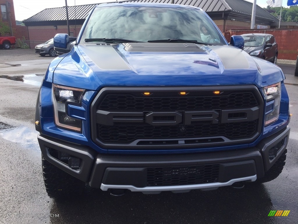 2017 F150 SVT Raptor SuperCab 4x4 - Lightning Blue / Raptor Black photo #2