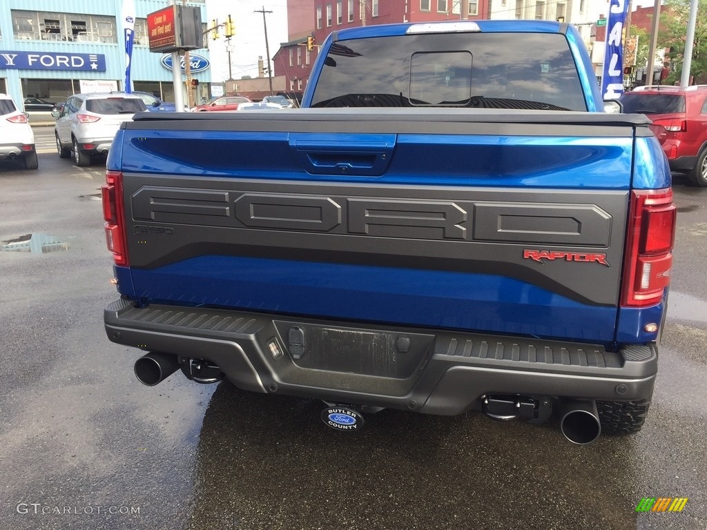 2017 F150 SVT Raptor SuperCab 4x4 - Lightning Blue / Raptor Black photo #3