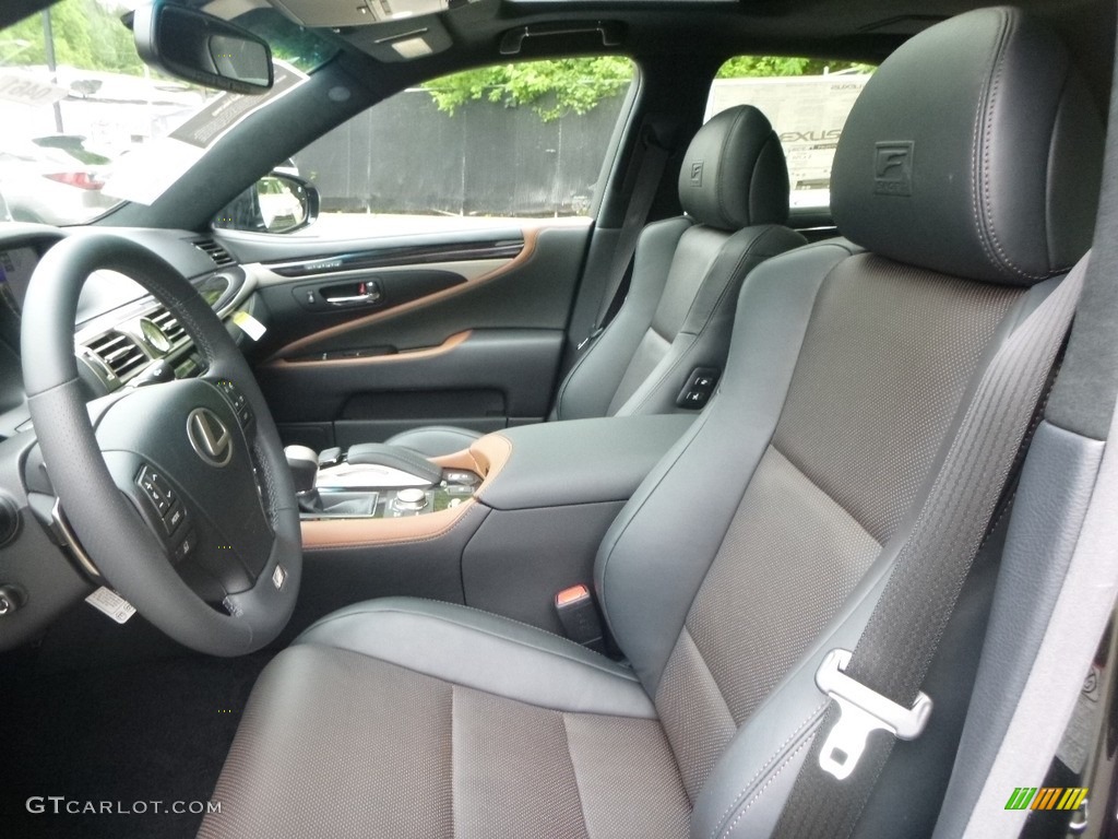 Black/Saddle Tan Interior 2017 Lexus LS 460 AWD Photo #120619590