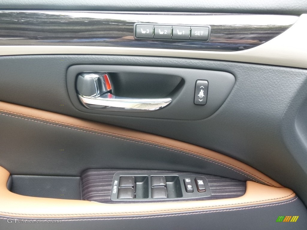 2017 Lexus LS 460 AWD Black/Saddle Tan Door Panel Photo #120619647