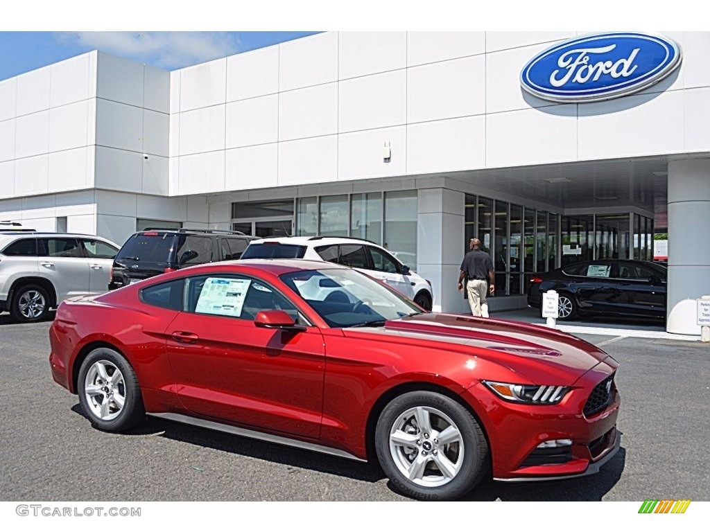 2017 Mustang V6 Coupe - Ruby Red / Ebony photo #1