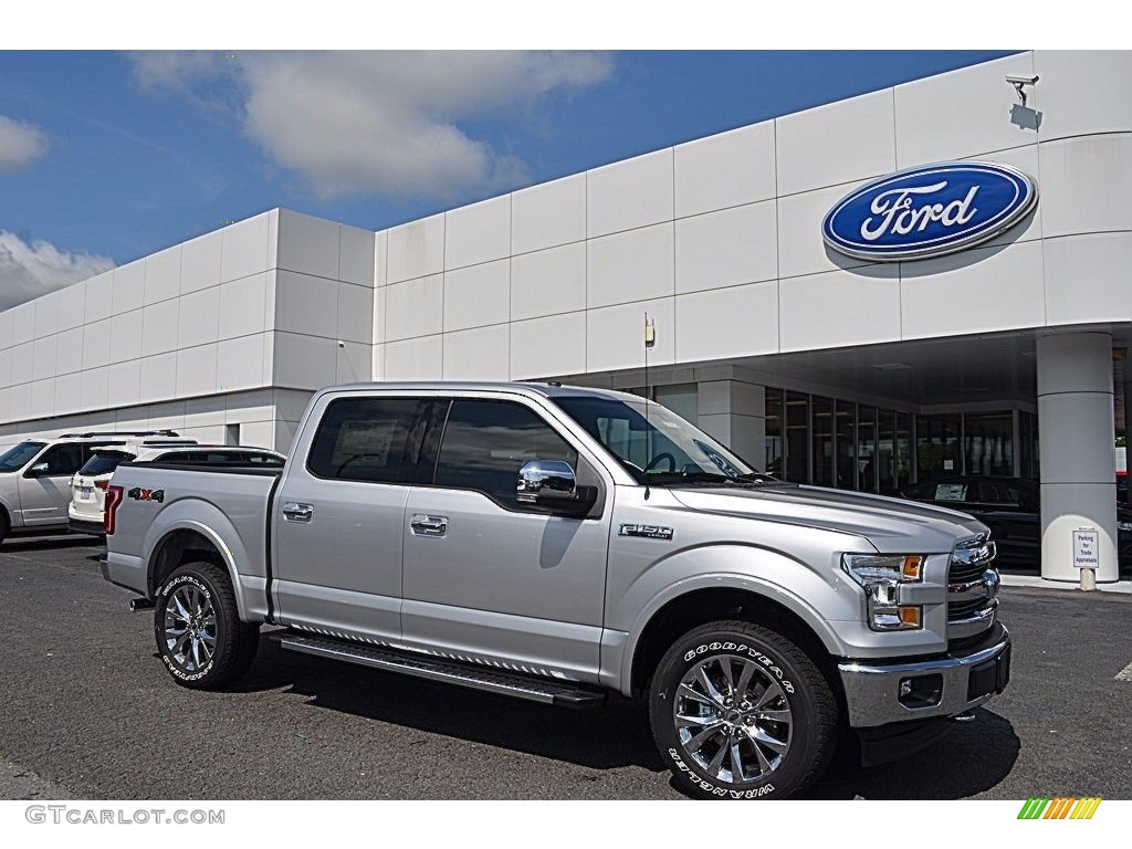 2017 F150 Lariat SuperCrew 4X4 - Ingot Silver / Black photo #1