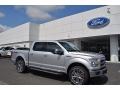 2017 Ingot Silver Ford F150 Lariat SuperCrew 4X4  photo #1