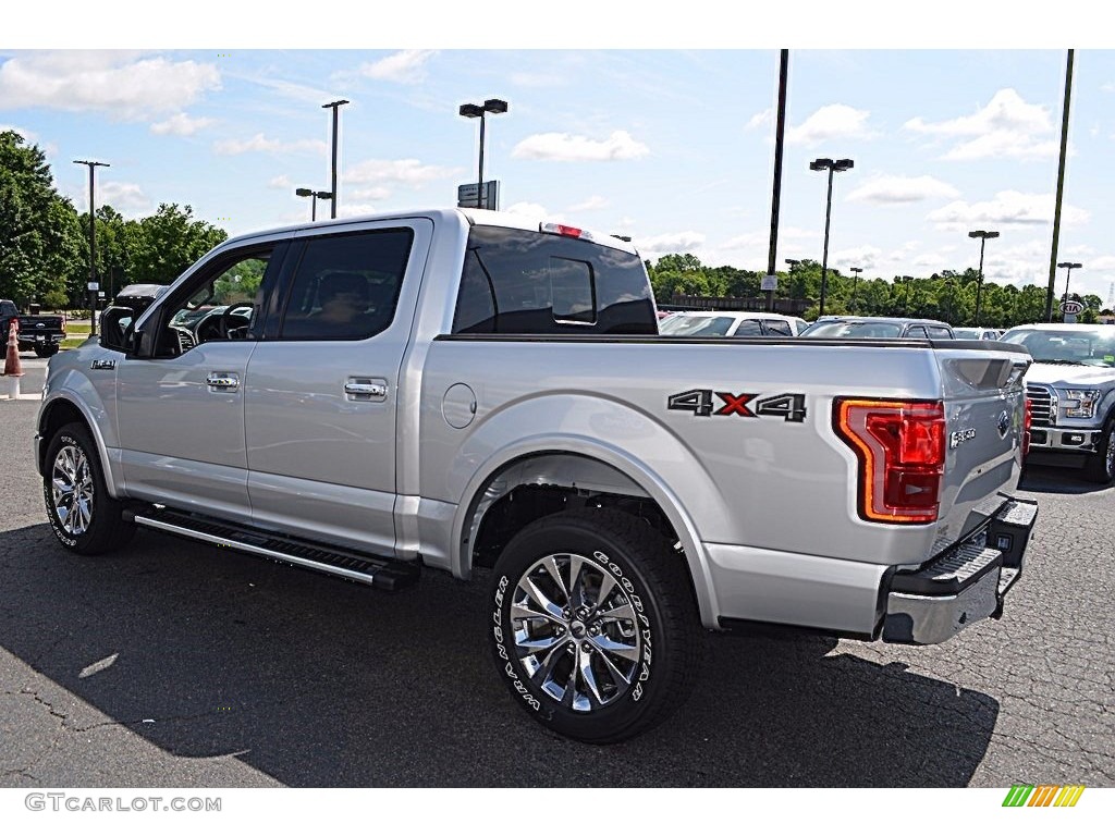 2017 F150 Lariat SuperCrew 4X4 - Ingot Silver / Black photo #26