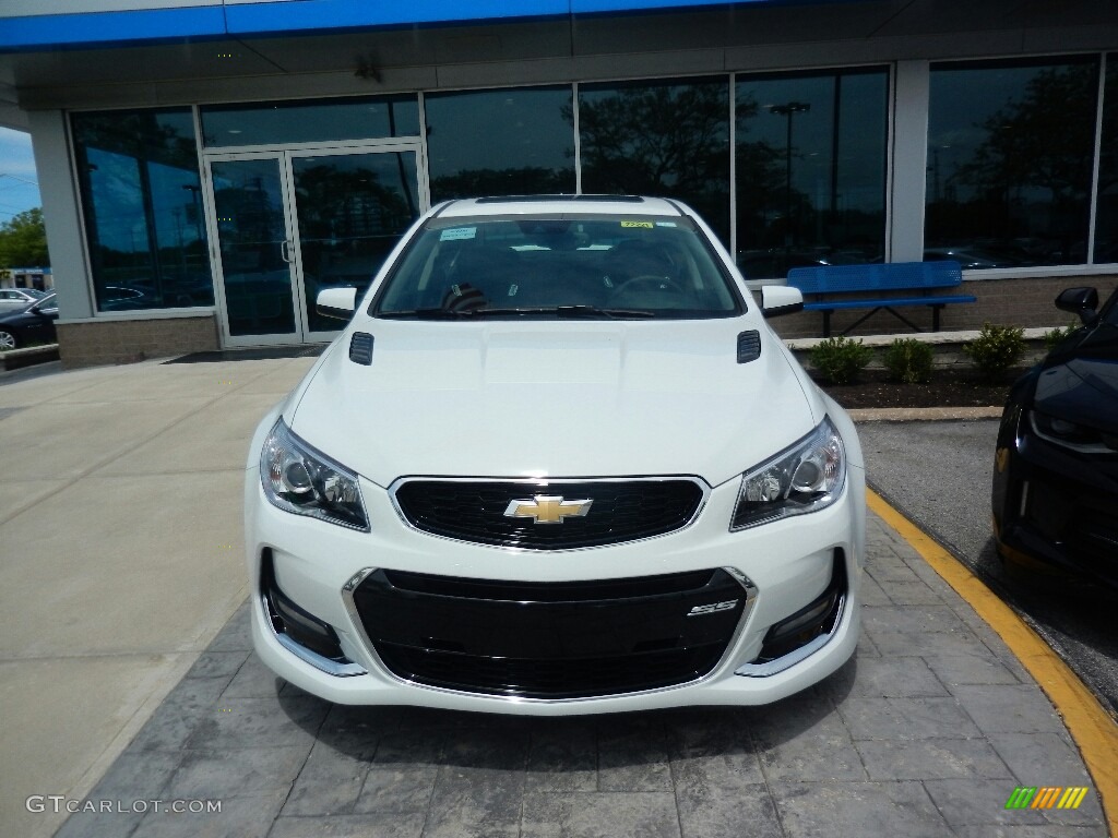 2017 SS Sedan - Heron White / Jet Black photo #2
