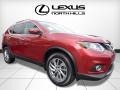 2015 Cayenne Red Nissan Rogue SL AWD  photo #1